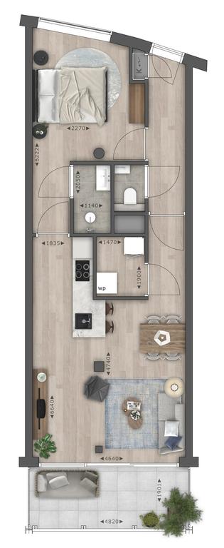 Appartement met balkon in Rijnhuizen - Afbeelding 21