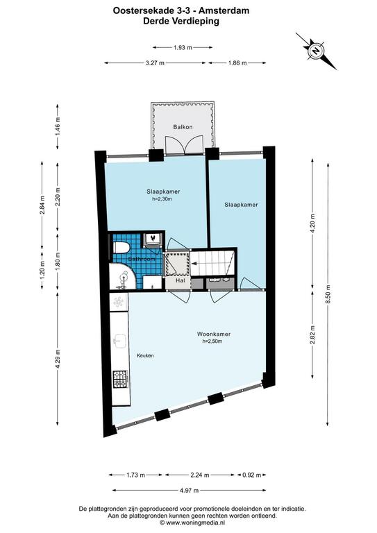 2-slaapkamerappartement met balkon in Jodenbuurt - Afbeelding 16