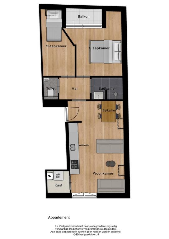 Nieuw 3-kamerappartement met loggia - Afbeelding 15