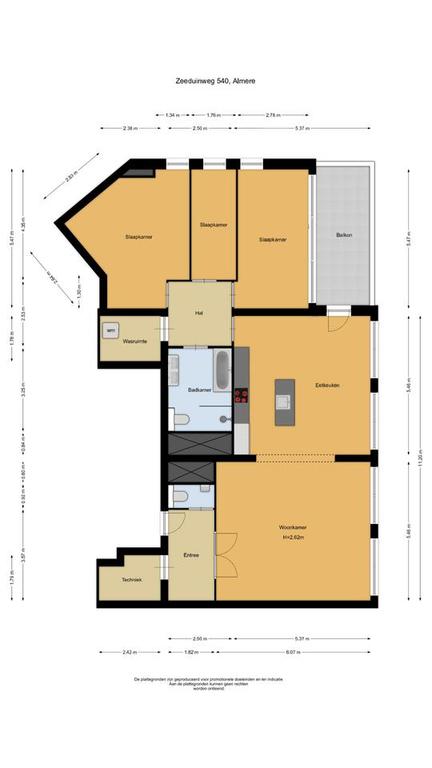 142 m² appartement op 18e verdieping - Afbeelding 16