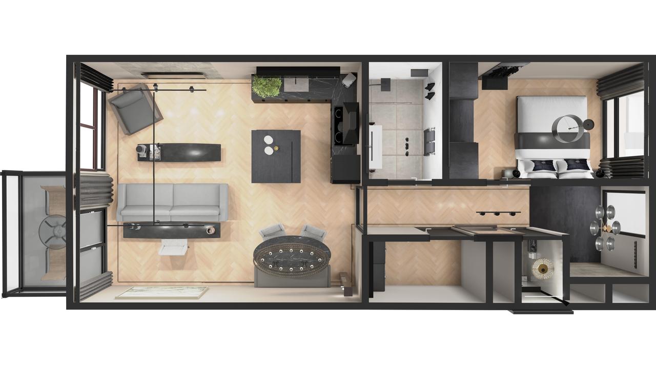 Gemeubileerd 2-kamerappartement met balkon - Afbeelding 39