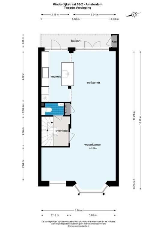 120 m² dubbel bovenhuis met dakterras - Afbeelding 28