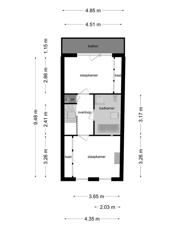 Bovenwoning met balkon in Hillegersberg - Afbeelding 13