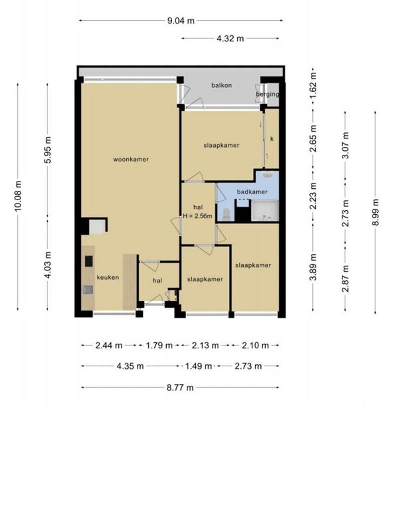 Driekamerappartement met balkon bij Oosterplas - Afbeelding 23