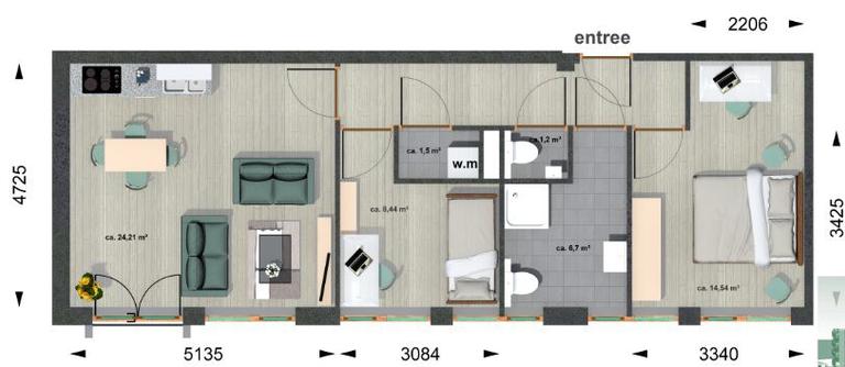 52 m² appartement met balkon in Heerenveen - Afbeelding 24