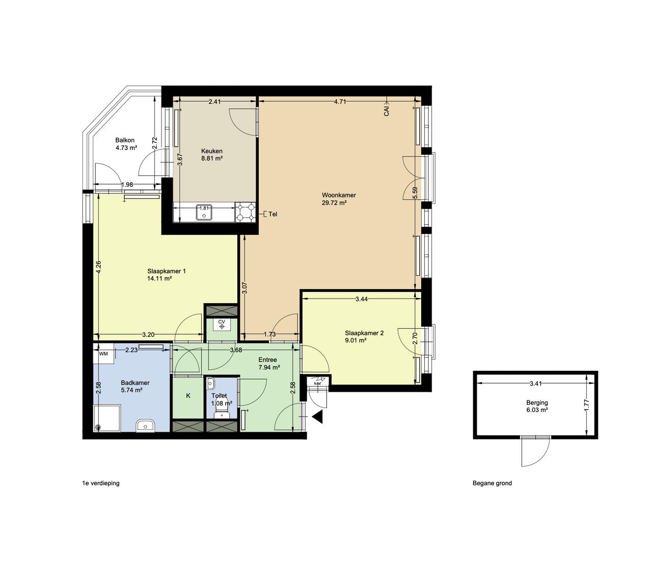 79 m² appartement met balkon in Dapperbuurt - Afbeelding 16