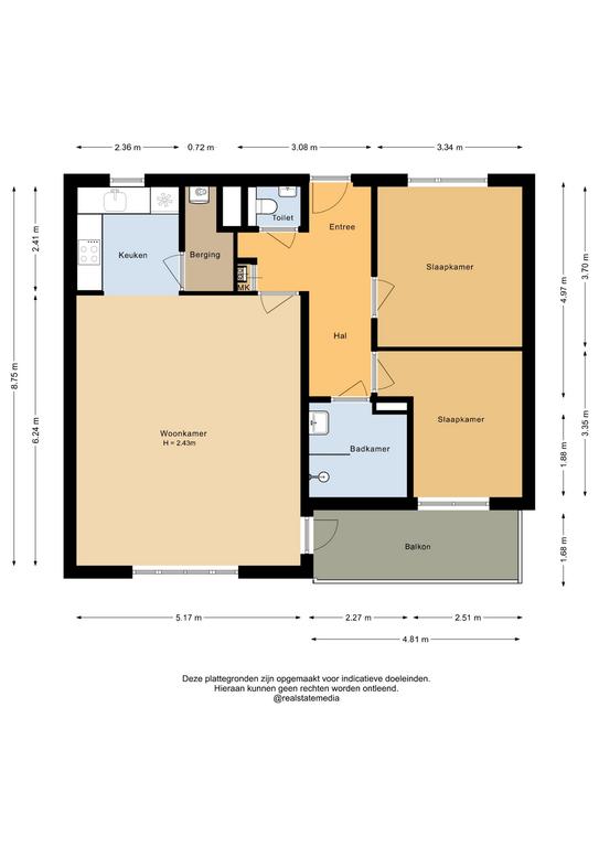 81 m² appartement met balkon bij station - Afbeelding 16
