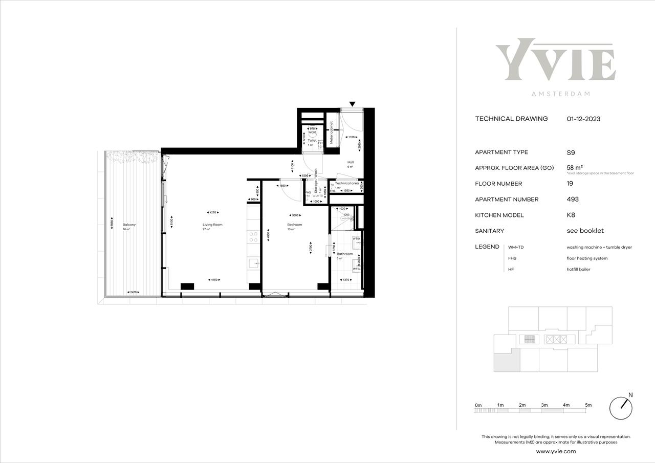 58 m² apartment with sunny balcony - Image 11