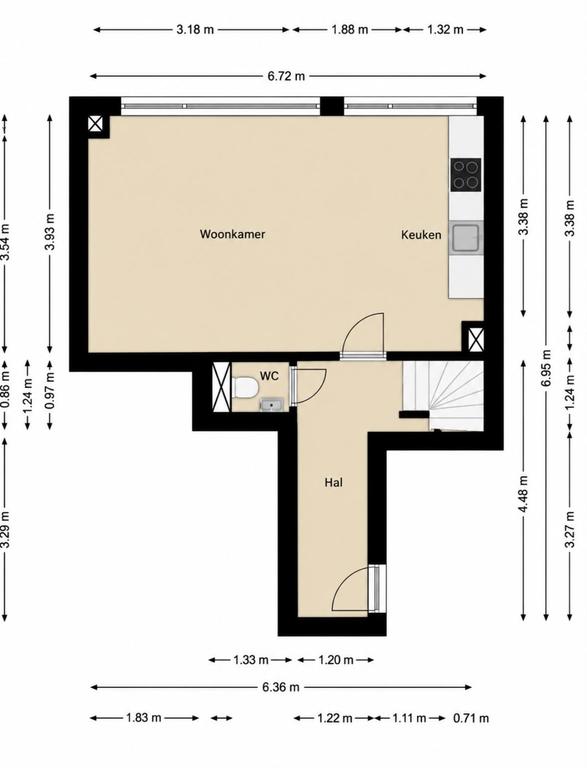 Gemeubileerd 3-kamerappartement met dakterras - Afbeelding 26
