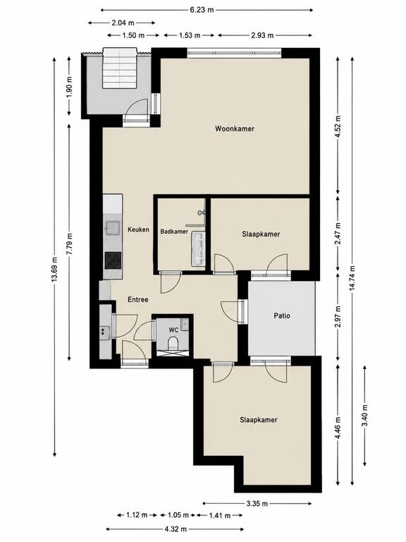 Gemeubileerd 3-kamerappartement met dakterras - Afbeelding 22