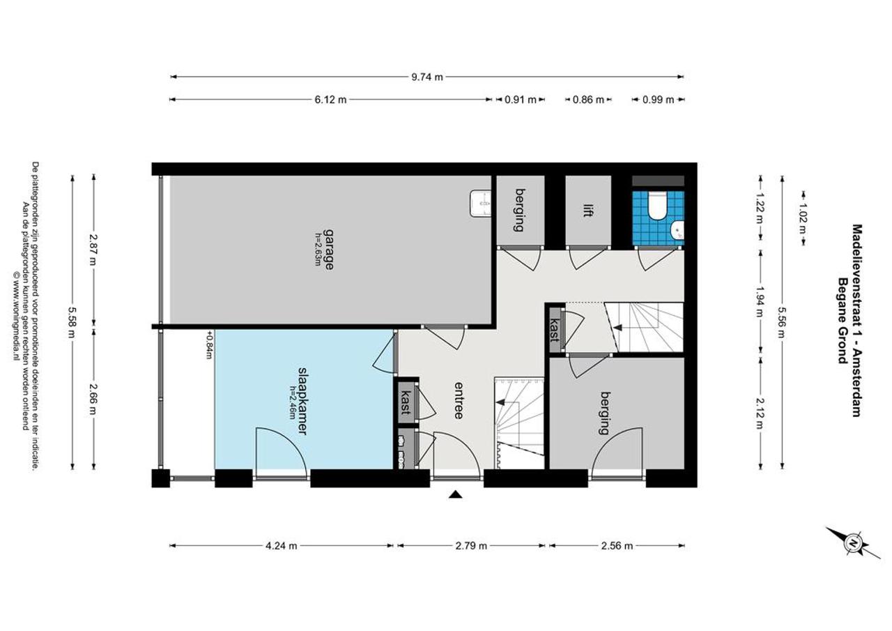 245 m² wonen met garage in de Jordaan - Afbeelding 27
