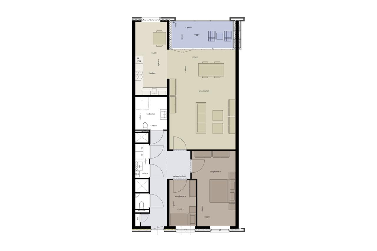 Gemeubileerd 3-kamerappartement in Tilburg - Afbeelding 2