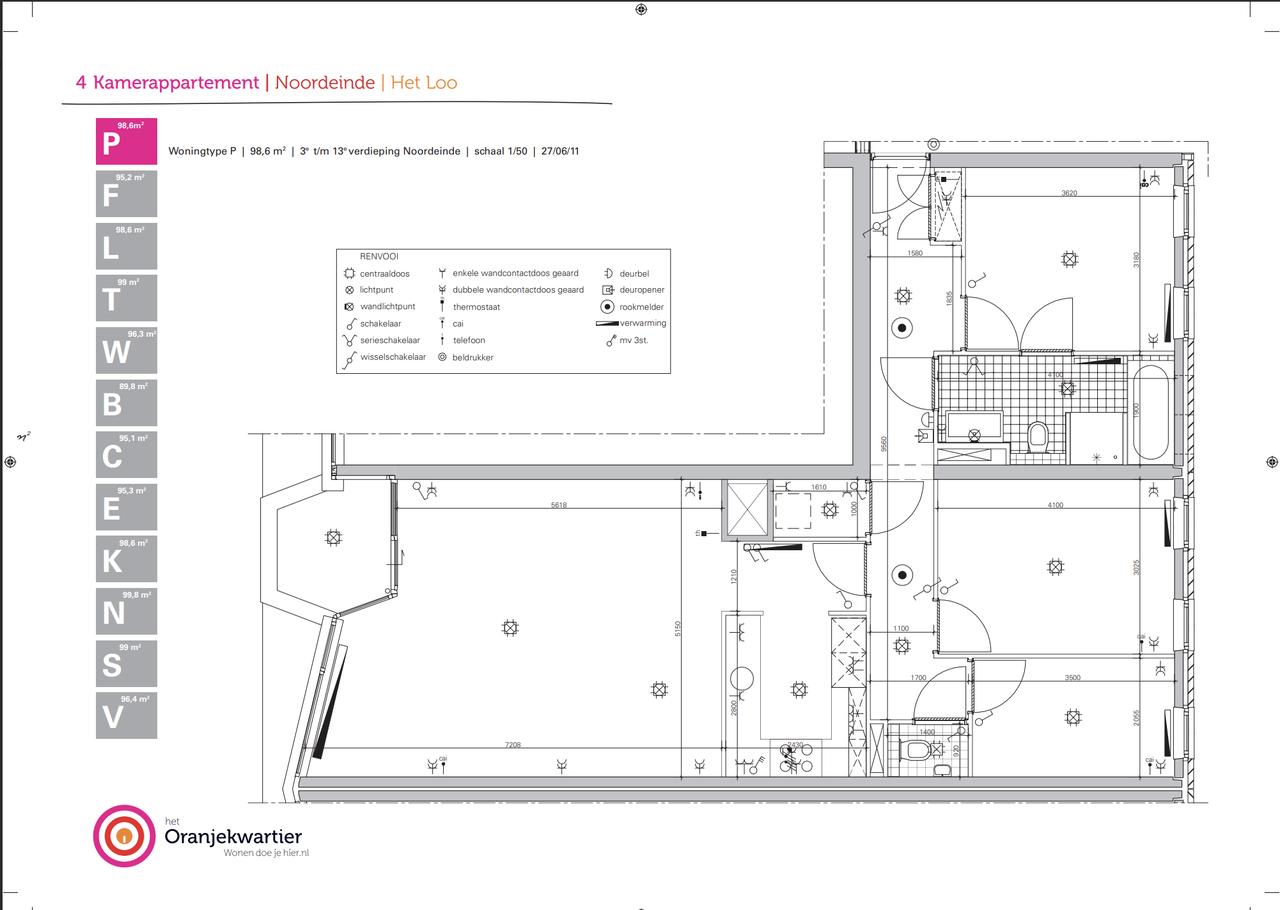 99 m² rental apartment with 3 bedrooms - Image 13