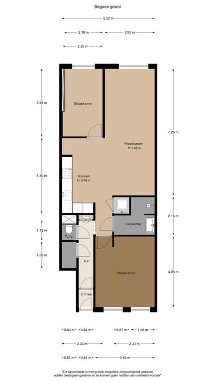 69 m² apartment with garden in De Pijp - Image 27