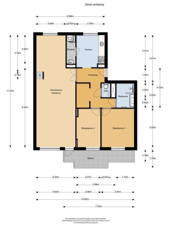 99 m² appartement met balkon in Buitenveldert - Afbeelding 19