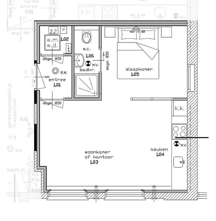 Gerenoveerde studio met label A in Centrum - Afbeelding 11