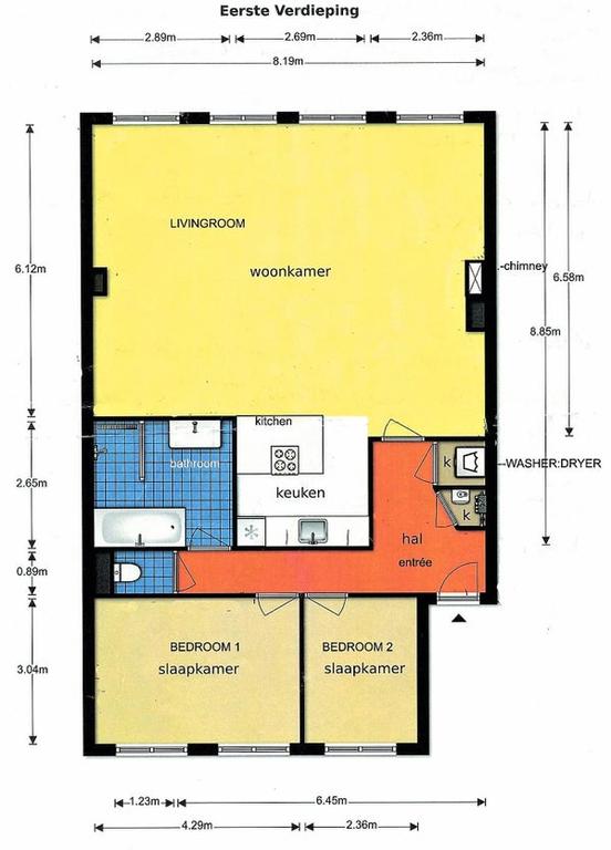 Gemeubileerd 3-kamerappartement aan het Singel - Afbeelding 33