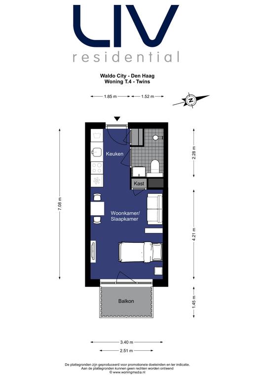 Studio met energielabel A in Laakhaven-West - Afbeelding 6