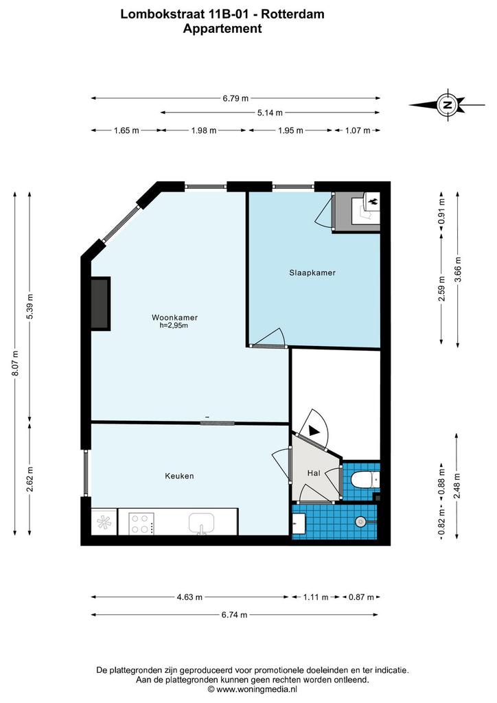 53 m² Student Apartment in Katendrecht - Image 2