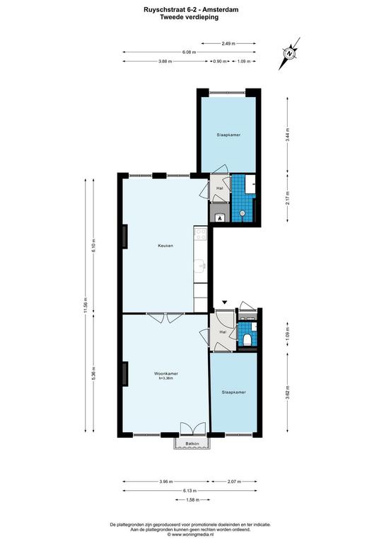 71 m² appartement met Frans balkon - Afbeelding 16
