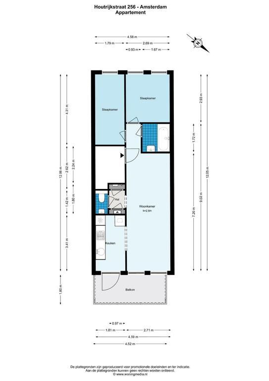 47 m² appartement met balkon in Amsterdam West - Afbeelding 16
