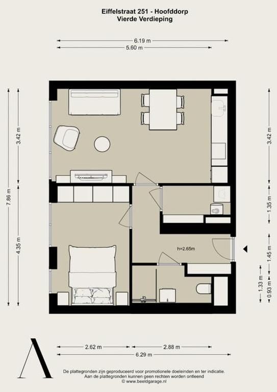 Direct beschikbaar: gemeubileerd 2-kamerappartement - Afbeelding 26
