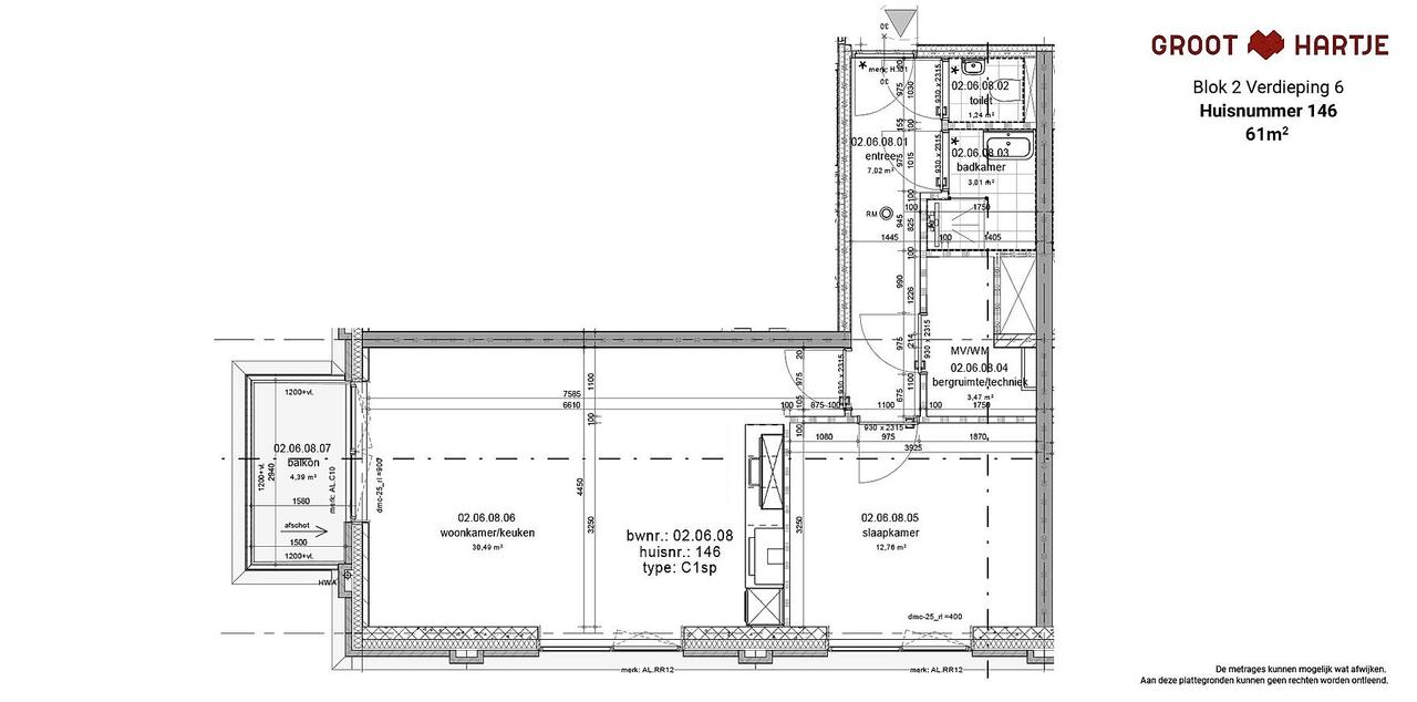 A++ appartement met balkon in Philipsdorp - Afbeelding 7