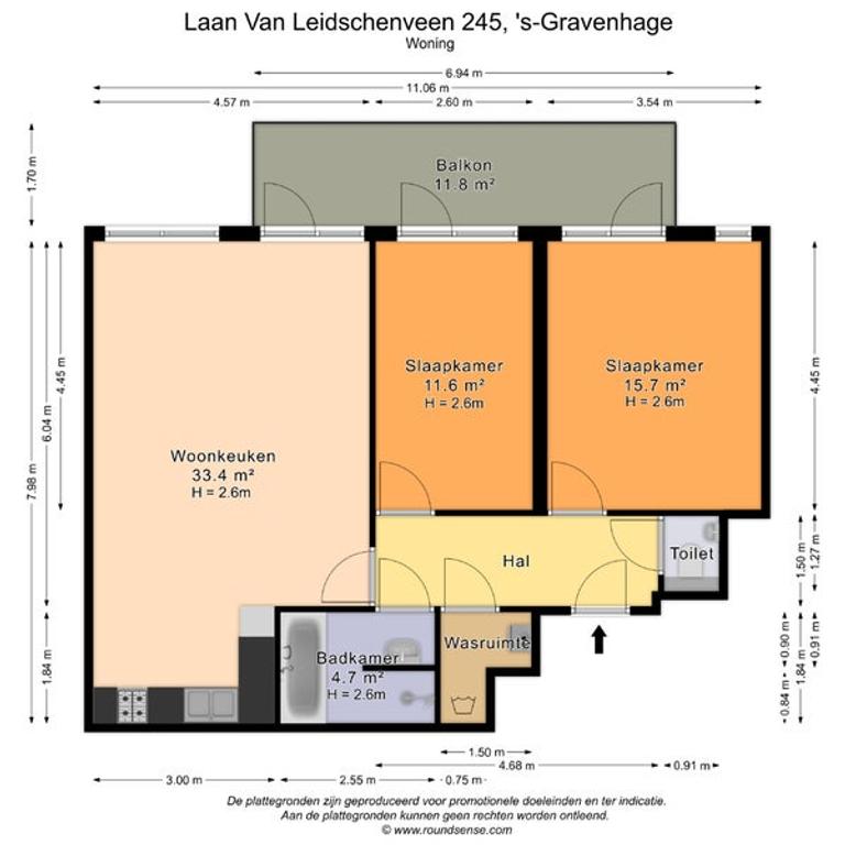 Gemeubileerd 3-kamerappartement met balkon - Afbeelding 28