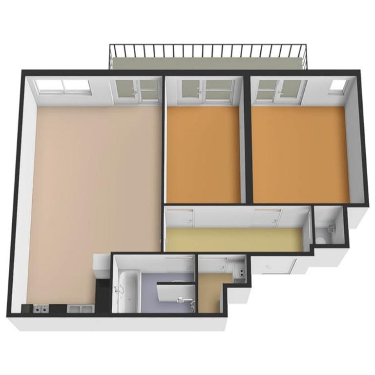 Gemeubileerd 3-kamerappartement met balkon - Afbeelding 29