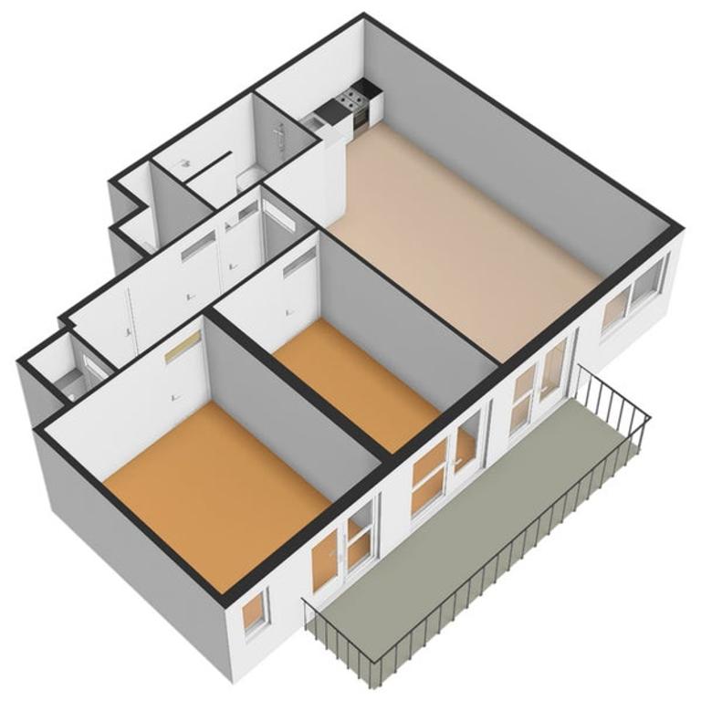 Gemeubileerd 3-kamerappartement met balkon - Afbeelding 30