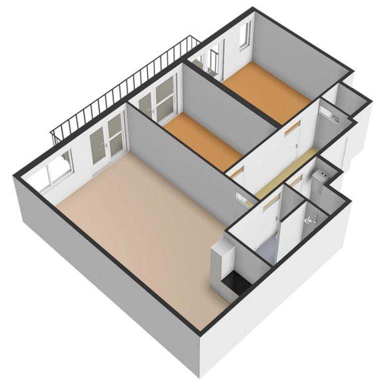 Gemeubileerd 3-kamerappartement met balkon - Afbeelding 31