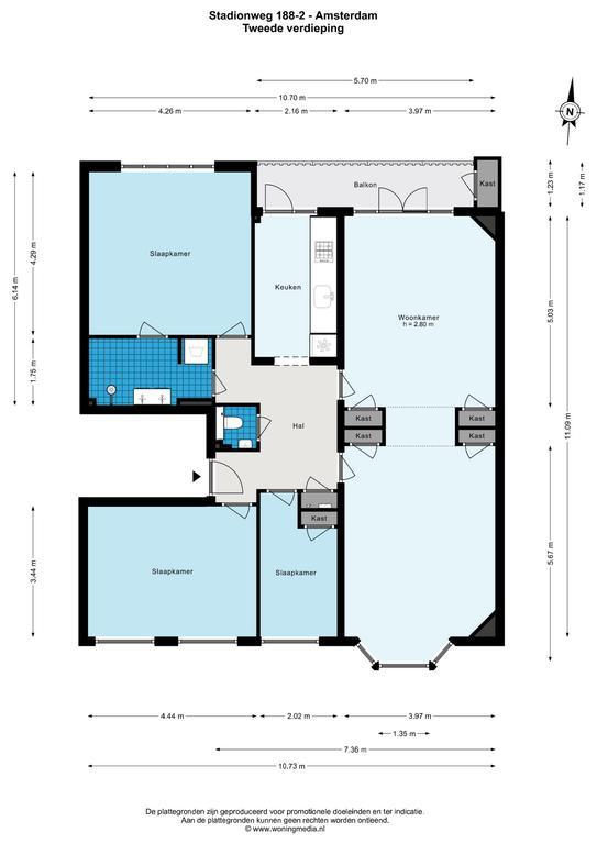 116 m² apartment with balcony in Oud-Zuid - Image 27