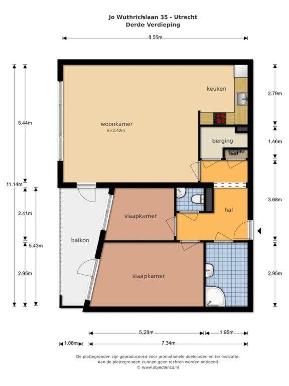 85 m² appartement met balkon aan Park Transwijk - Afbeelding 29