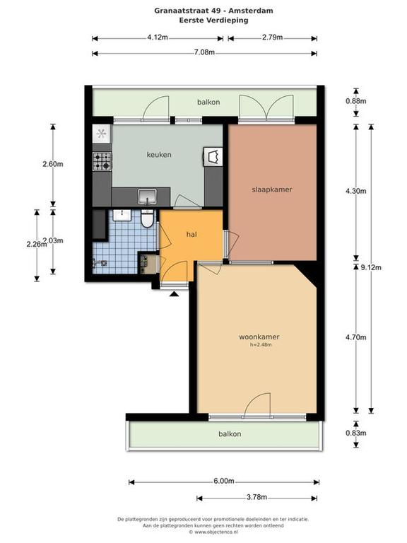 Zuidbalkon en grote zolder in De Pijp - Afbeelding 24