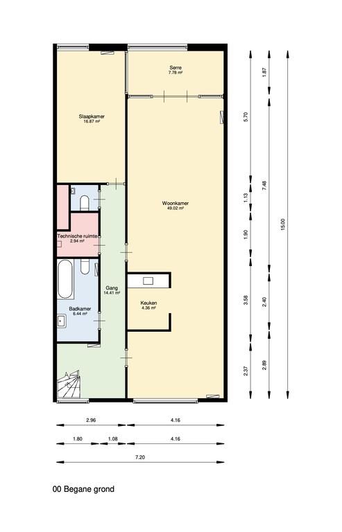 126 m² maisonnette met serre in Funenpark - Afbeelding 25