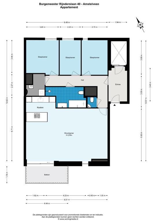 112 m² appartement met balkon in Amstelveen - Afbeelding 22