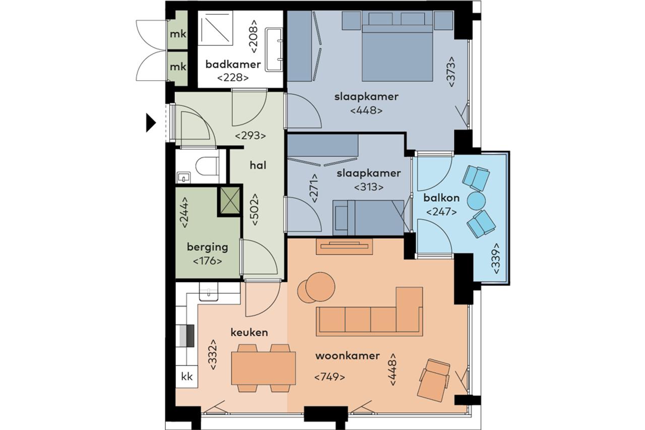A++ hoekappartement met zuidbalkon in Osdorp - Afbeelding 19