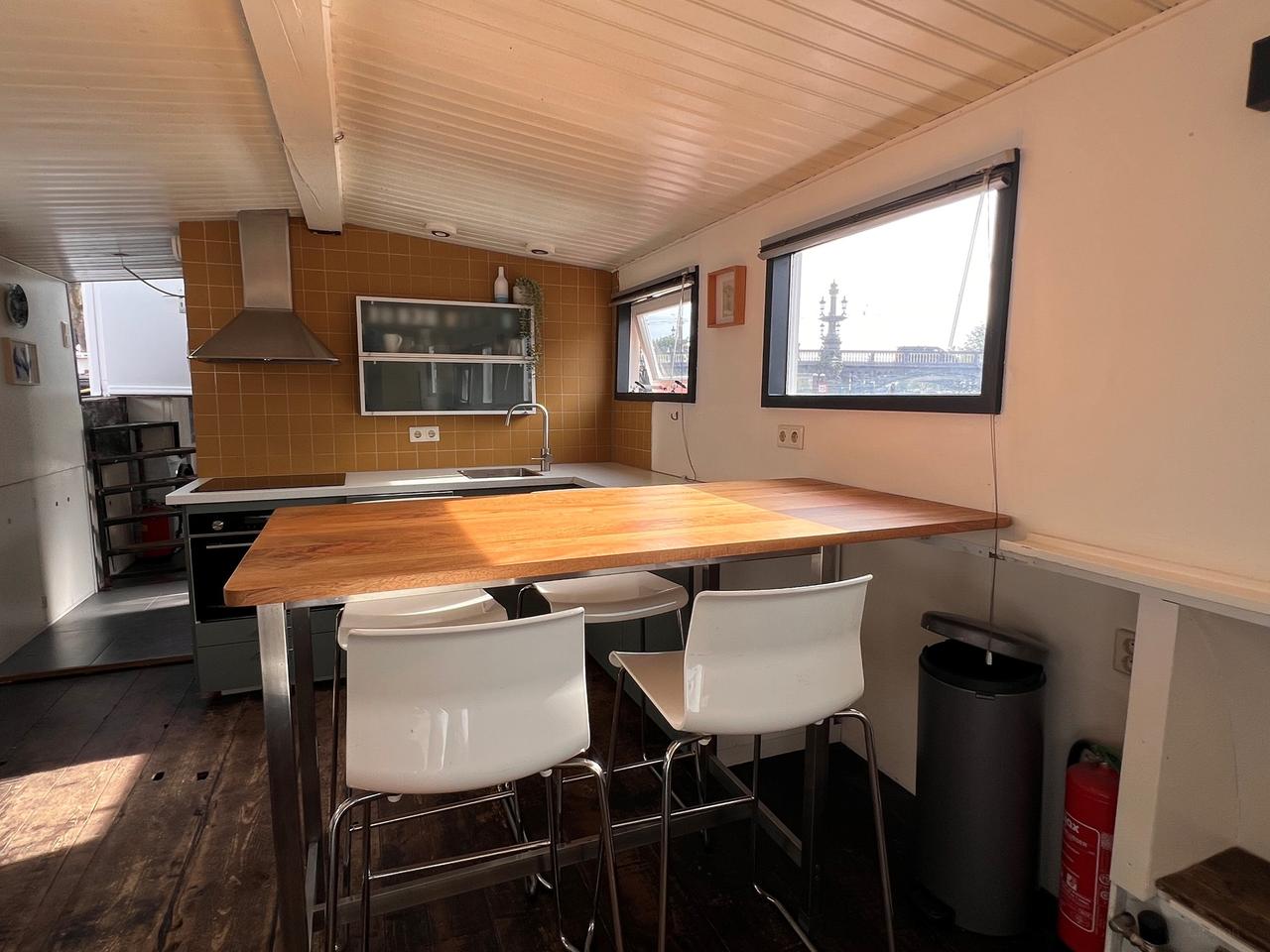 Woonboot aan de Amstel met dakterras - Afbeelding 3